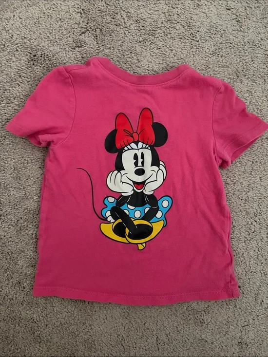 Girls' Pink Minnie Mouse Graphic Tee
