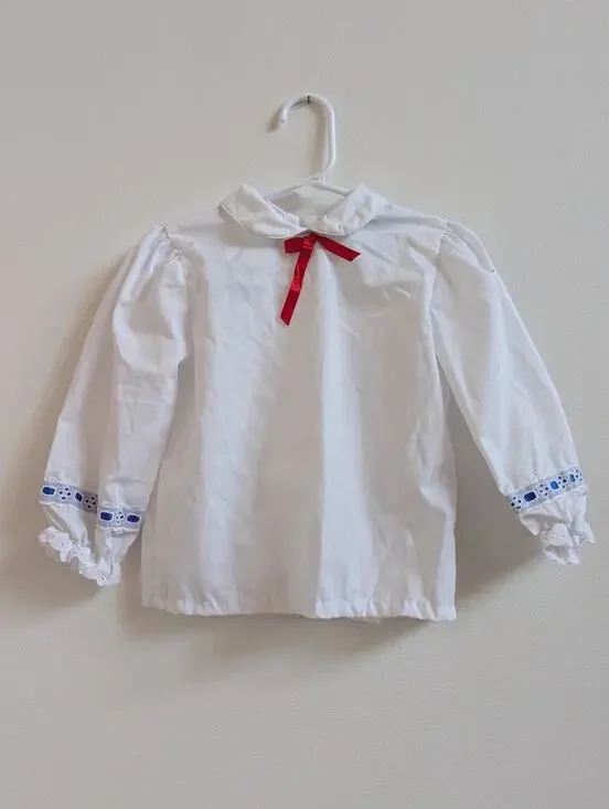 Vtg Chandler Shirt 18-24m White Long Sleeve Layering