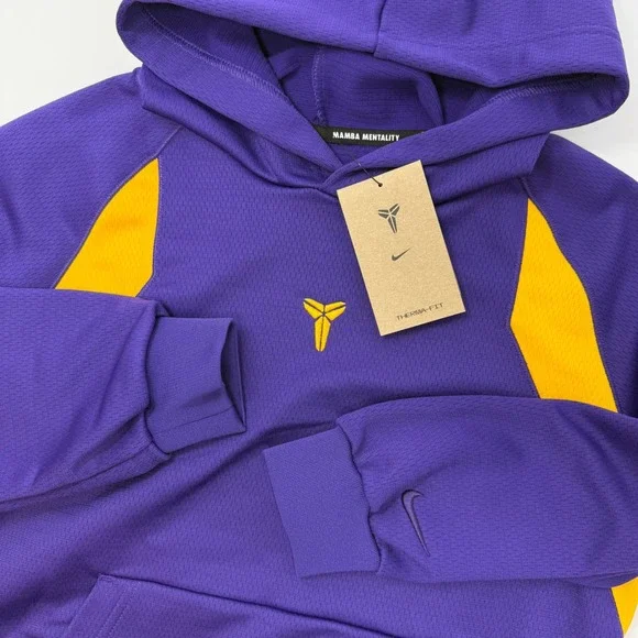 Nike Kobe Mamba Mentality Therma Fit Hoodie Youth Large‎ Purple Basketball NEW