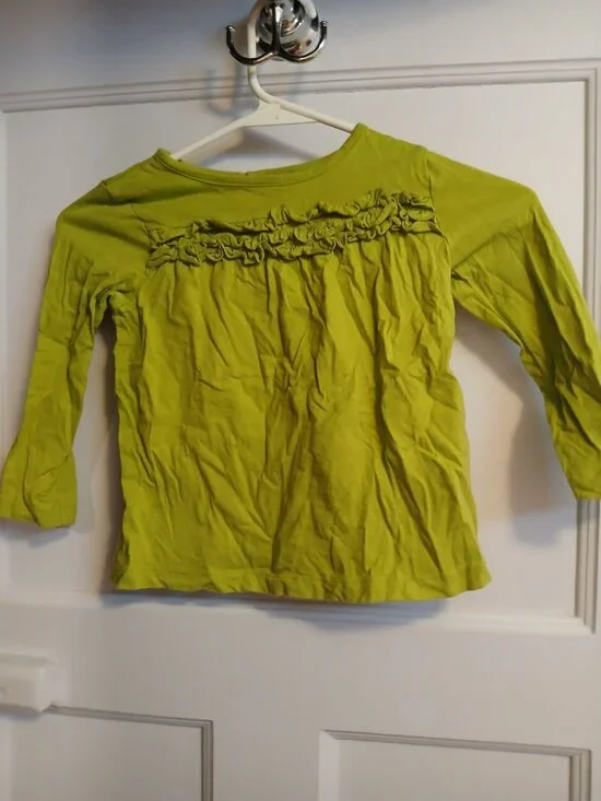 Carter's Girls 3T Green Long Sleeve Shirt