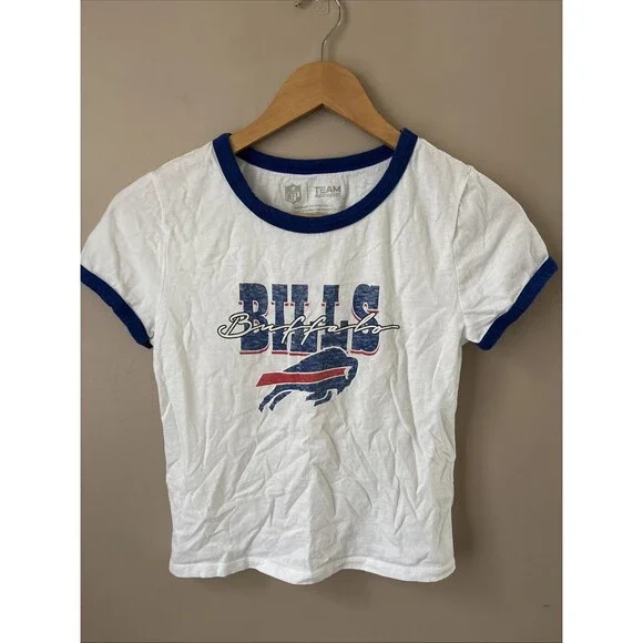Buffalo Bills Girls T-Shirt Size XXL 18 Blue Short Sleeve NFL Graphic Tee