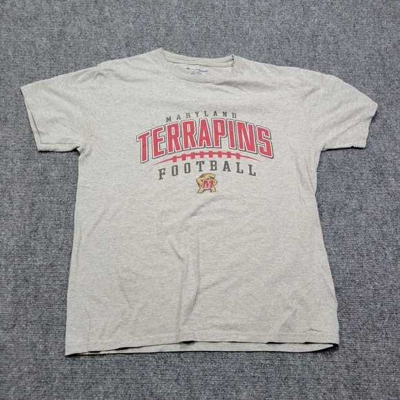 Champion Maryland Terrapins Shirt‎ Youth L Gray Football NCAA Tee T-Shirt Kids
