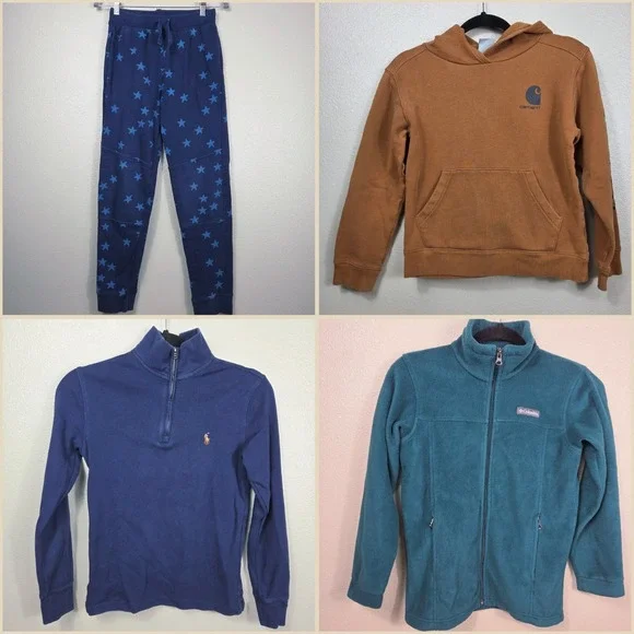 Hanna Andersson + Carhartt + Polo Ralph Lauren + Columbia Boys Size 10-12 Bundle