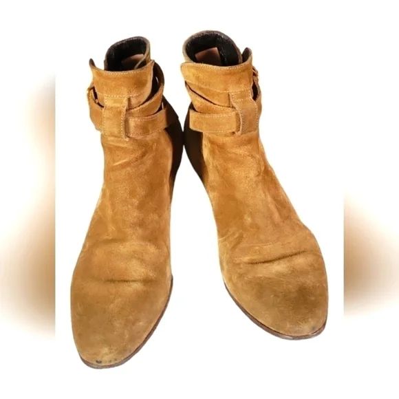 Saint Laurent Sotto Leather Suede Almond Toes 2