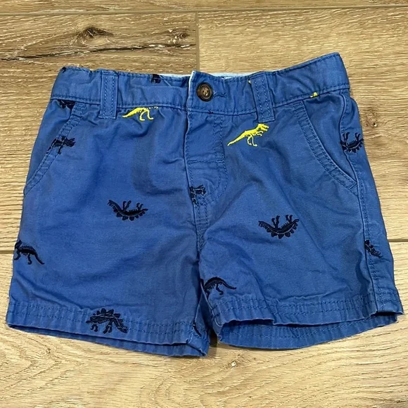 Carter's Dinosaur Print Shorts 18M Adjustable Waist Cotton Toddler Boys
