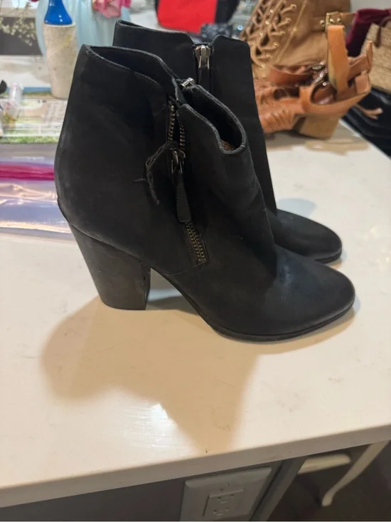 Michael Kors Black Suede Ankle Booties
