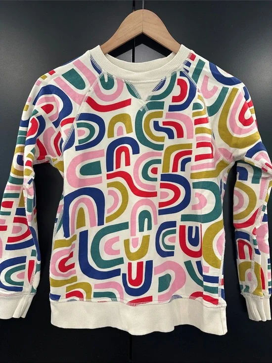 Hanna Andersson‎ Multicolor Geometric Print Crewneck Sweatshirt