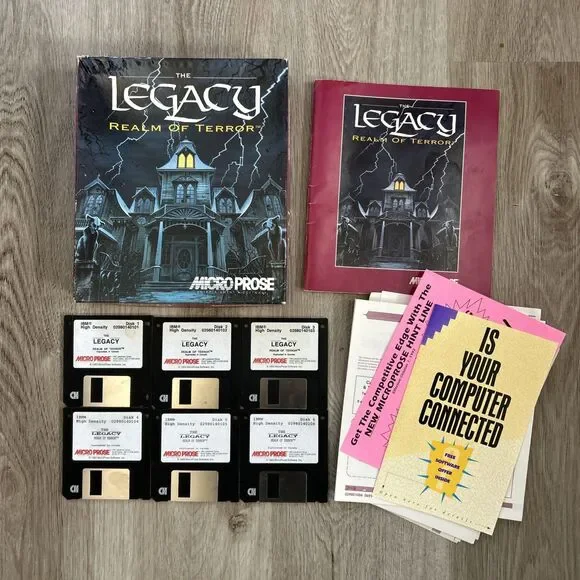The Legacy Realm of Terror Big Box IBM PC Game 3.5