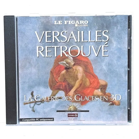 Versailles Retrouve Le Figaro PC Software CD-ROM 3D Hall of‎ Mirrors French EX