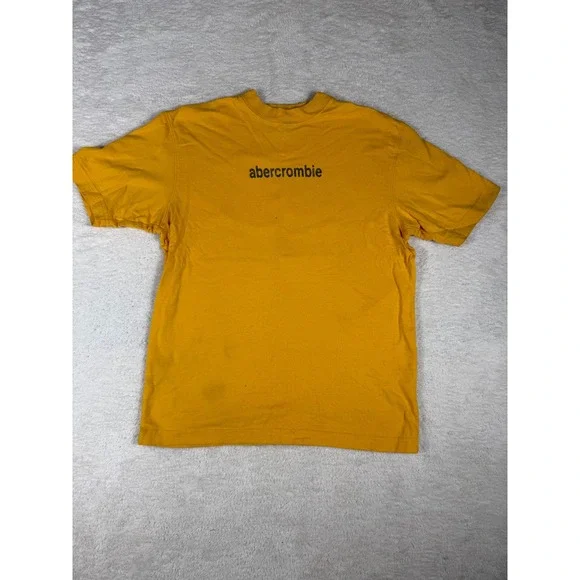 Abercrombie Graphic‎ Tee Kids Small Yellow Good Island Moped Rentals Vintage Y2K