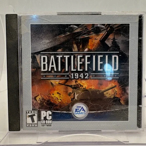 Battlefield 1942 PC CD-ROM Game EA Games DICE‎ 2002 WWII Shooter Jewel Case