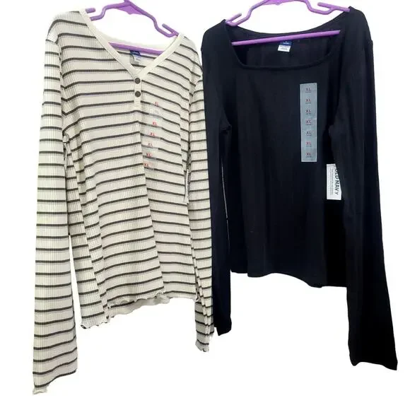 Old Navy Bundle 2‎ Girls Long Sleeve Tops Size LXL (14-16) New with Tags