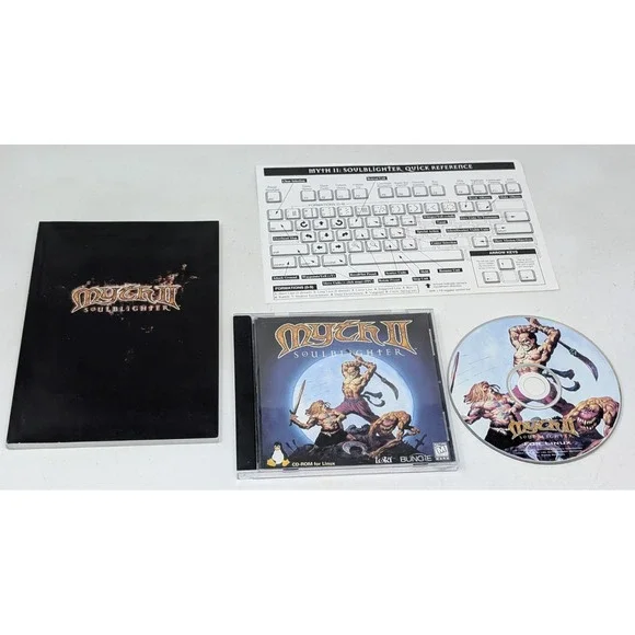 Myth II 2 Soulblighter Linux OS PC‎ Computer Game W/ Manual & Insert