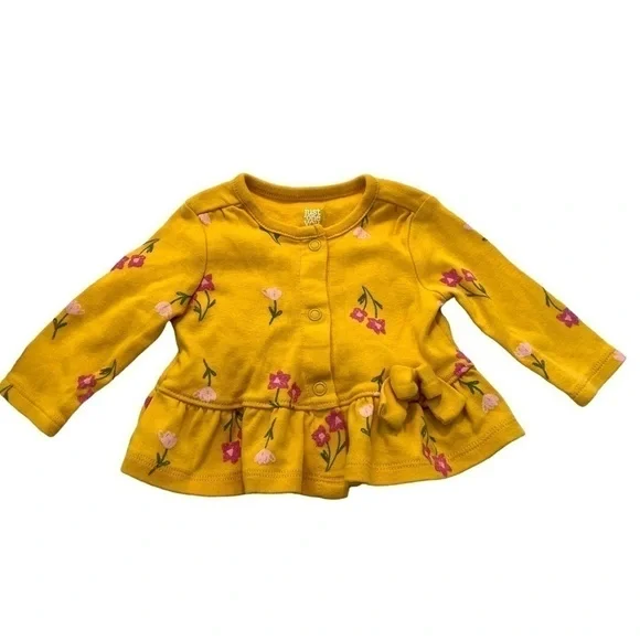 Just One You Made by Carter's Layering Cardigan Yellow Floral