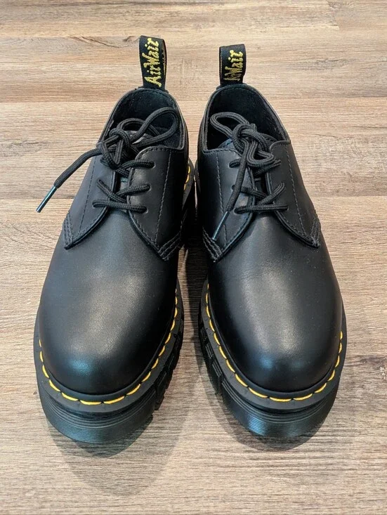 Dr. Martens Doc Audrick 3 Eye Platform Shoes Black Woman’s Size 38 EU / 7 US