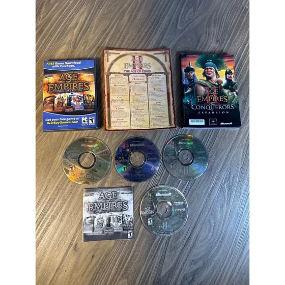 Age of Empires Collector's Edition PC 2006 Microsoft Excellent RTS Bundle Works