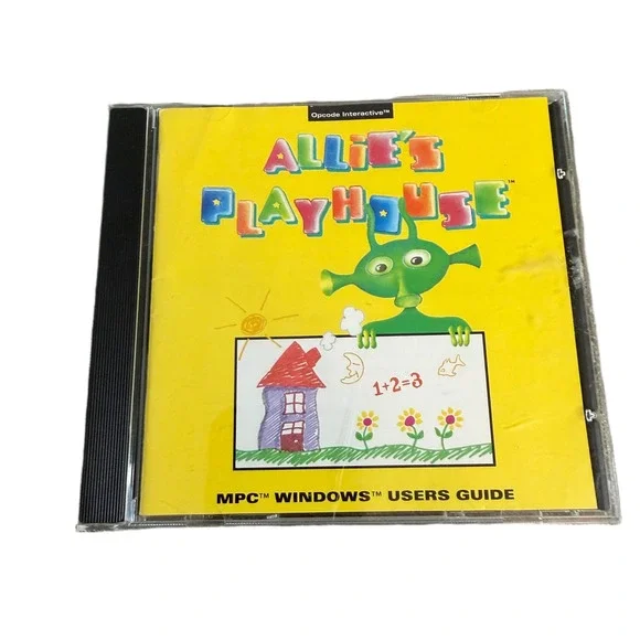 Allie's Playhouse PC CD-ROM Windows‎ 3.1 Vintage 1993 Educational Game Opcode
