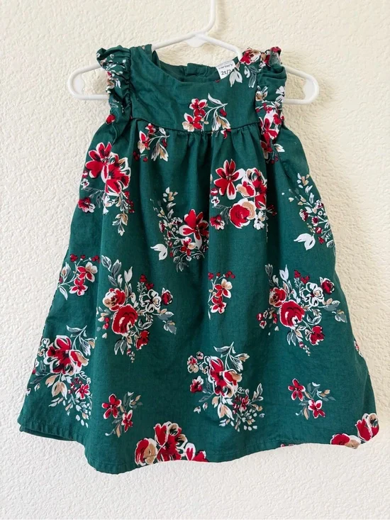 Green Floral Dress