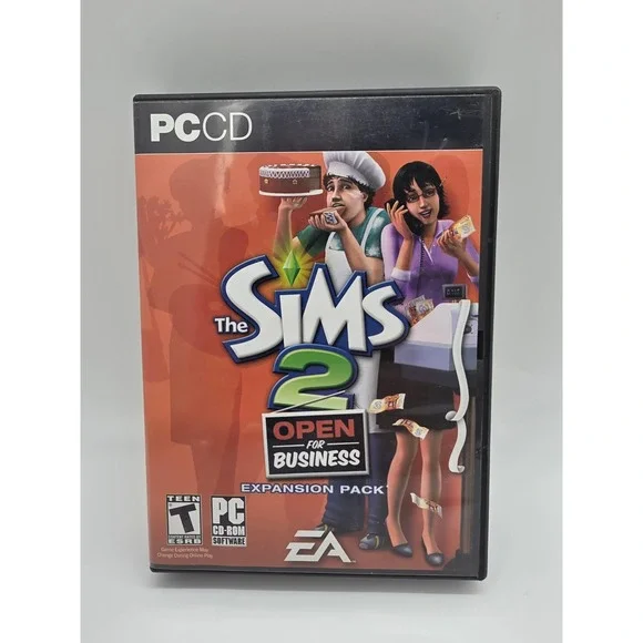 The Sims 2 Open for Business Expansion Pack PC CD-ROM EA Maxis 2006 Complete