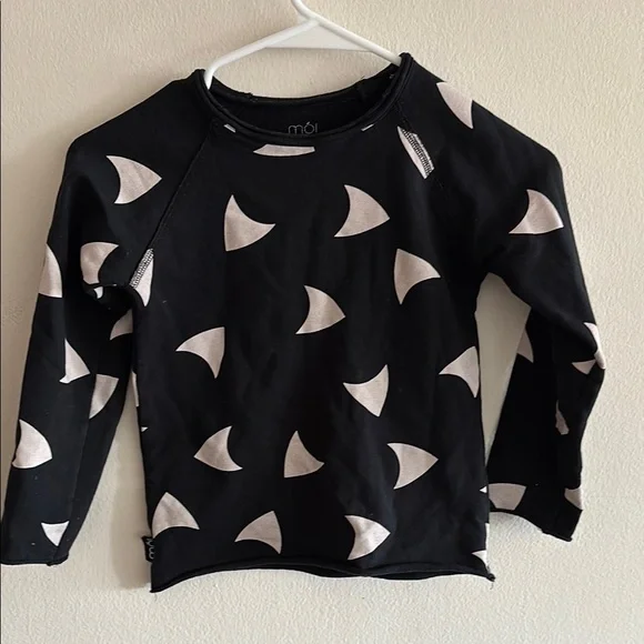 MOI organic cotton Kids Black and white sweatshirt