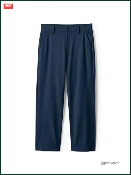 Boys Chino Pants with Gripper Waistband Moisture-Wicking UPF 50