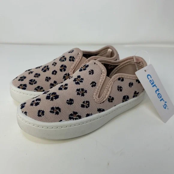 Carter's Toddler Girls Nettie‎ Knit Slip-On Sneakers Pink- Size 11M NIB