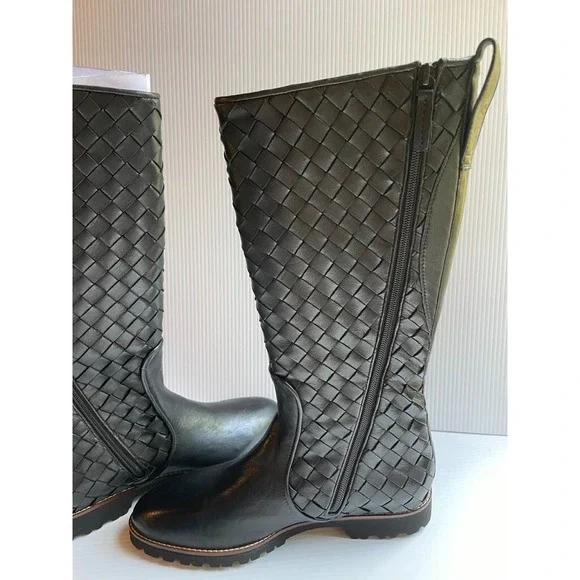 Robert Zur Joanna Black True Glove Leather Boots US 10 M NWOB FALL 2023