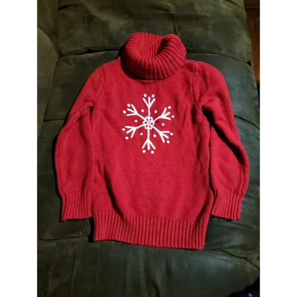 Gymboree outlet winter cheer snowflake sweater size small‎ 5 6