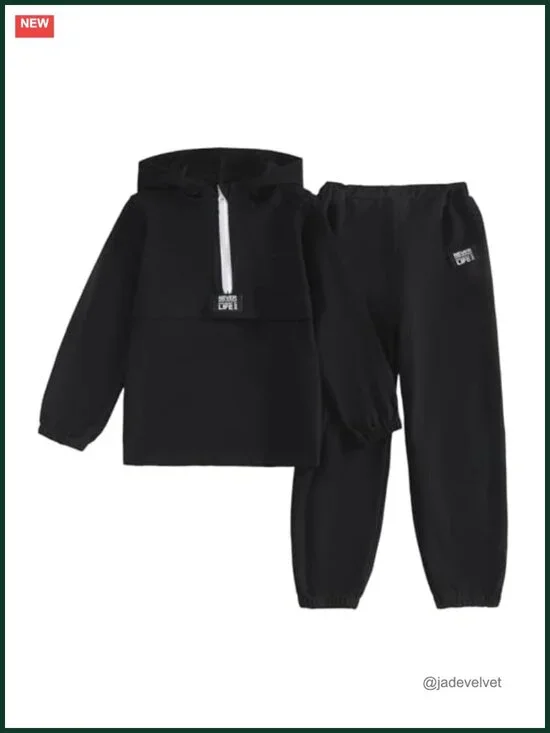 Kids Boys 2-Piece Hoodie and Pant Outfit Fall Set