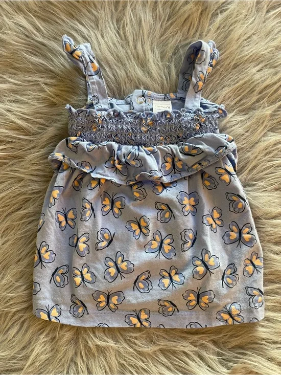 Carter's Blue Butterfly Print Sundress