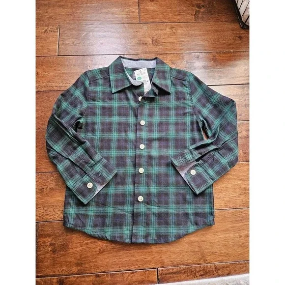 Oshkosh B'gosh toddler boy long sleeve‎ botton down top size 3