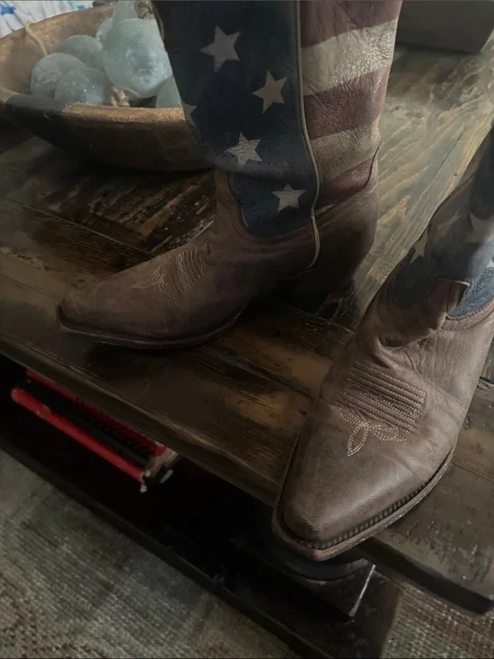 Shyanne Patriotic Red White and Blue Western Cowboy Boots