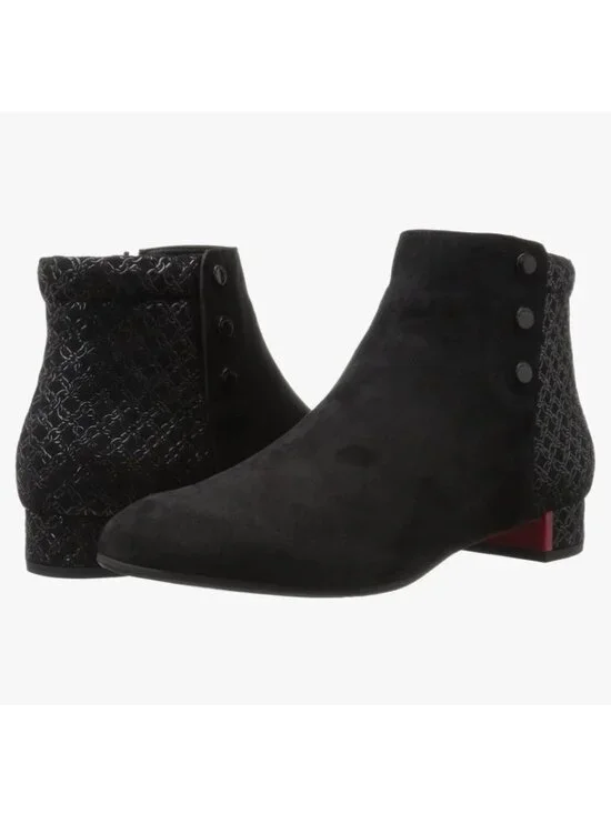 Beautifeel Lida Ankle Boot 41 Black Chain Print Heeled Boots 10