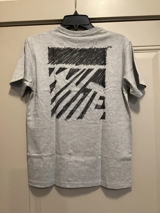 Off-White Kids' Scribble Graphic T-Shirt, Large Big Kid