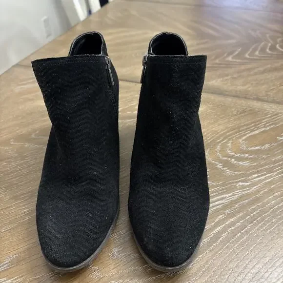 Lucky Brand‎ Black Suede Ankle Boots Women's Size 10