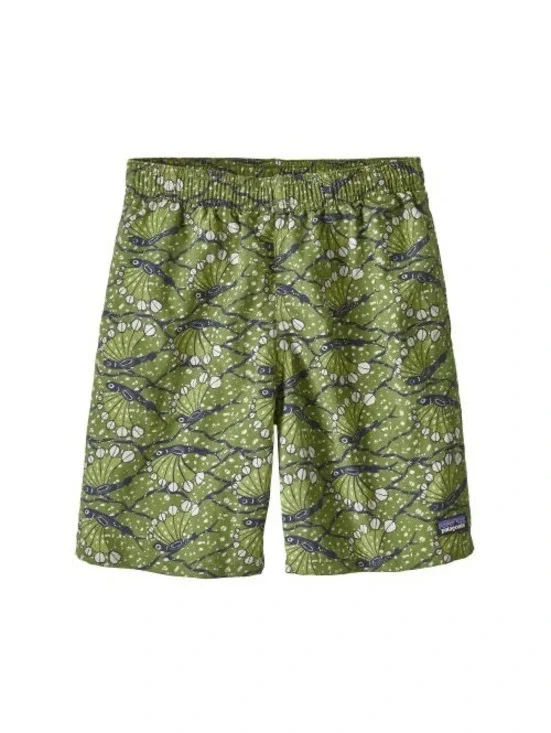 Patagonia Boys Baggies™ Shorts Size Large Hexy Fish Sprouted Green