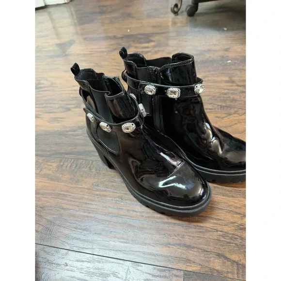 Torrid Embellished Ankle Strap Bootie‎ 10.5WW