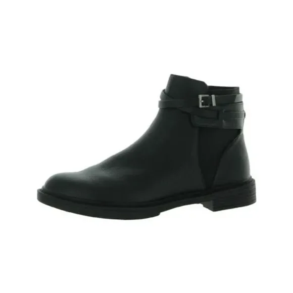 Kenneth Cole Reaction Womens Wind Lug Buckle Leather Booties size 6