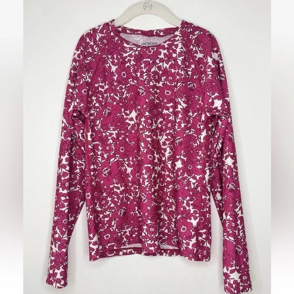 J Crew Crewcuts Swim UPF 50 Sun Shirt Liberty London Flower Print 12 Rashguard