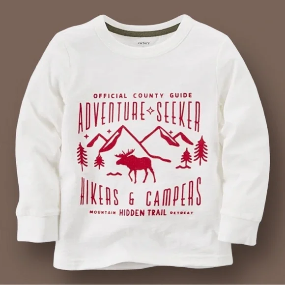 Carter’s 4T Long Sleeve Adventure Seeker Tee NWOT