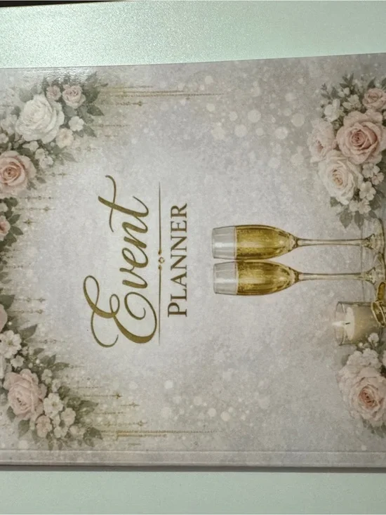Event Planner Notebook - Floral & Gold Design
