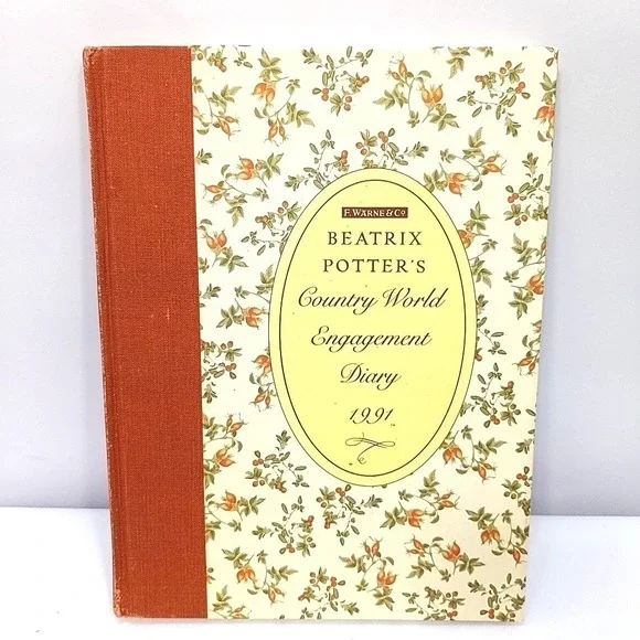 VTG 1991 Beatrix Potter Country World Engagement Diary F Warne Co Planner Book
