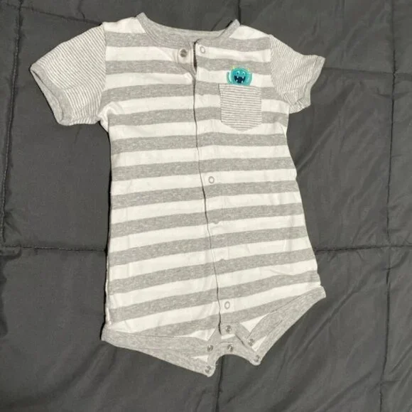 Monster Striped Romper