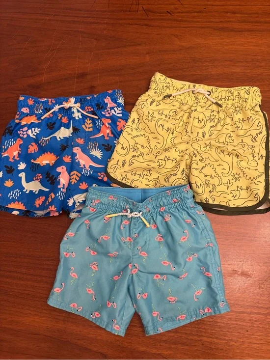 Cat & Jack Kids Swim Trunks Bundle - 4T