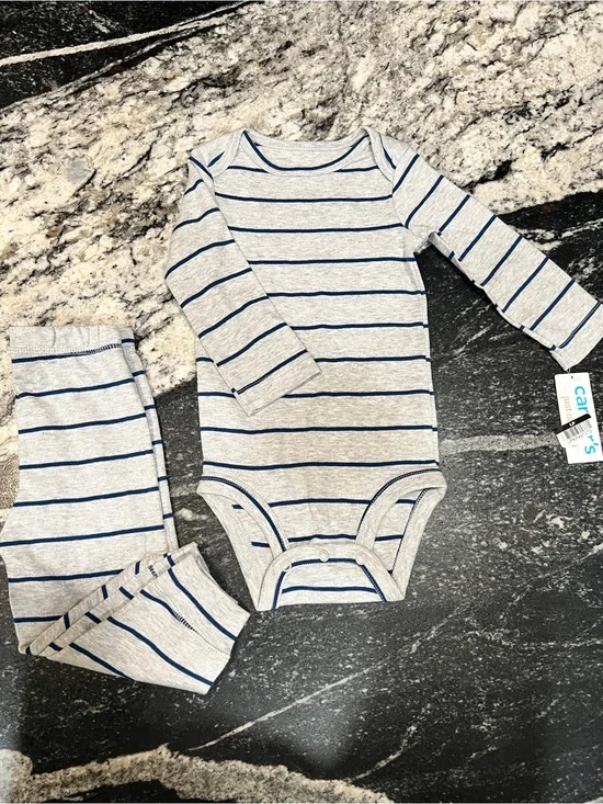 Carter’s Just One You Striped Bodysuit & Leggings Set | 12M NWT