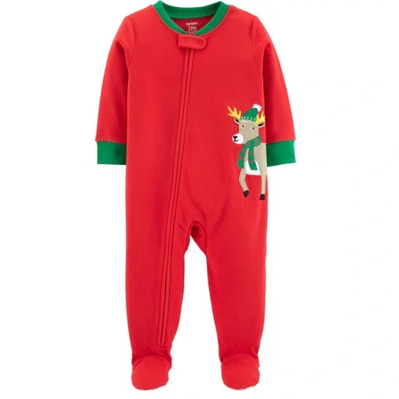 New size 2T Carter's toddler footed pajamas pjs