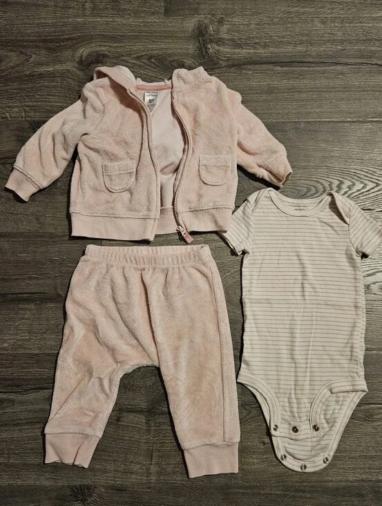 6 Months, 3-Piece Plush Hoodie Set