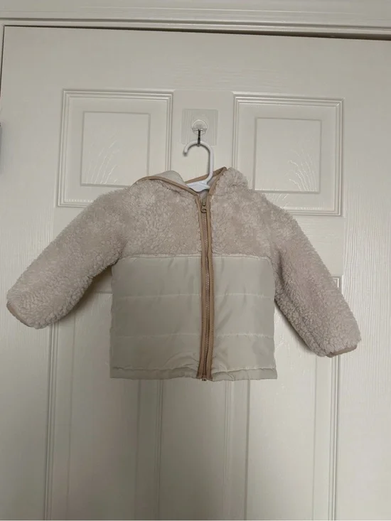 Carter's Cream Sherpa & Puffer Hooded Jacket