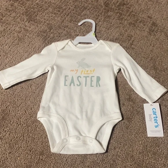 Carter’s My First Easter Onsie 3 Months NWT Infant Unisex Baby