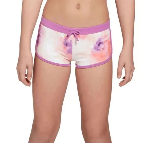 DSG | Girls Inky Overdye Warm Purple and Pink Swim Shorts S (6-8)